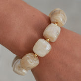 Armband cube beige